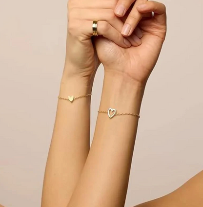 Passende Herzen Armband