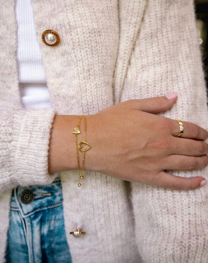 Passende Herzen Armband