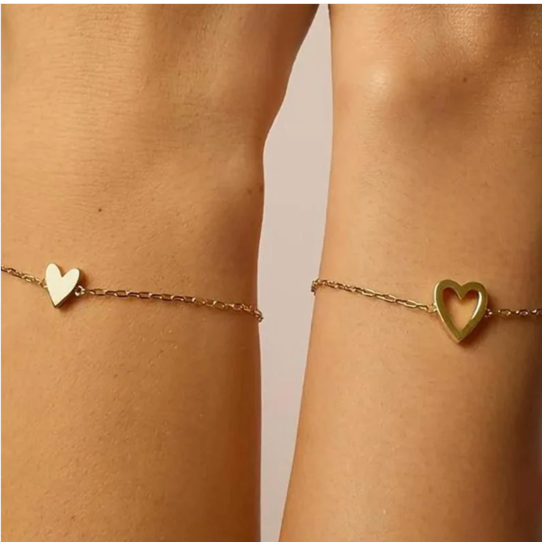 Passende Herzen Armband