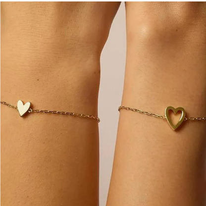 Passende Herzen Armband