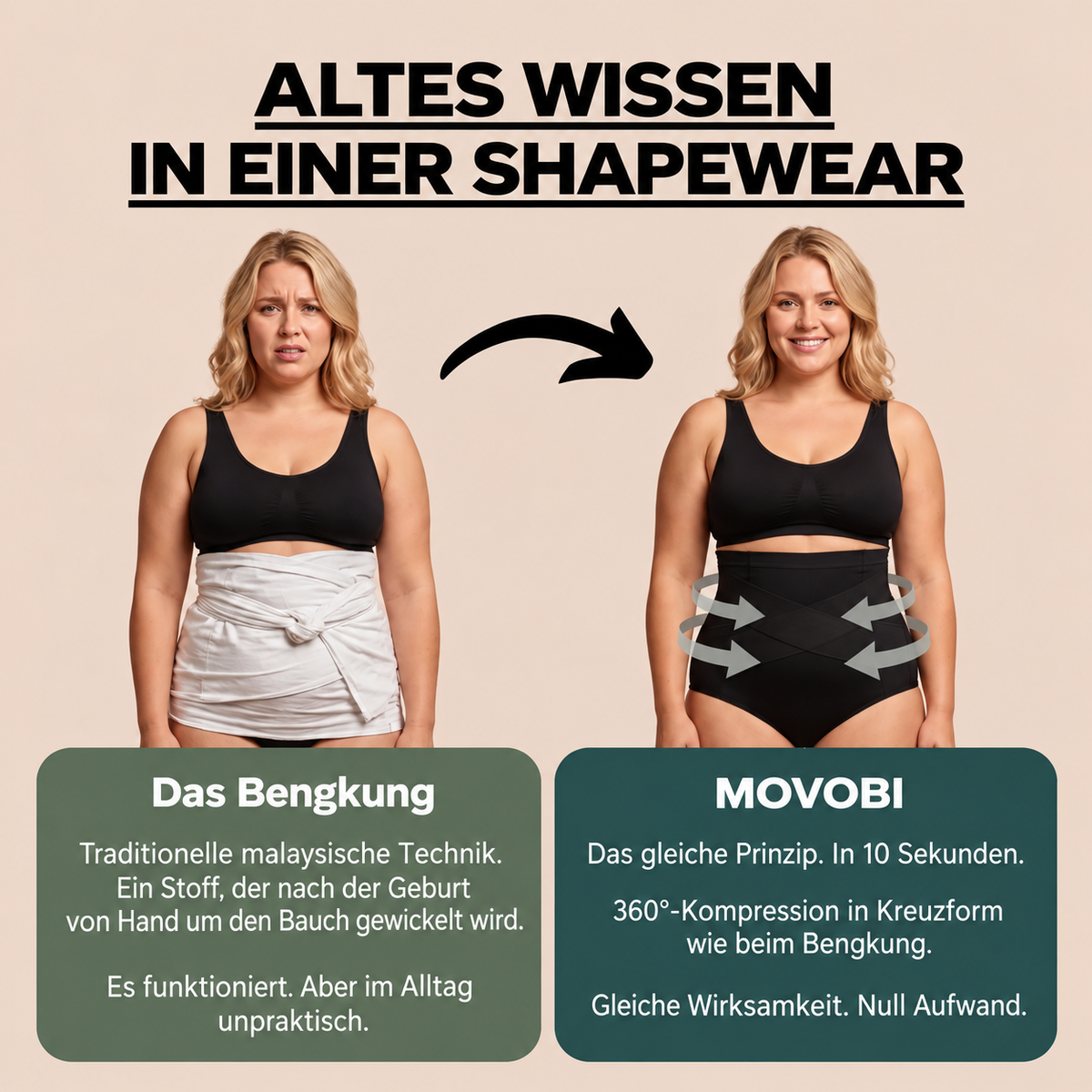 Bauchweg-Slip nach der Geburt